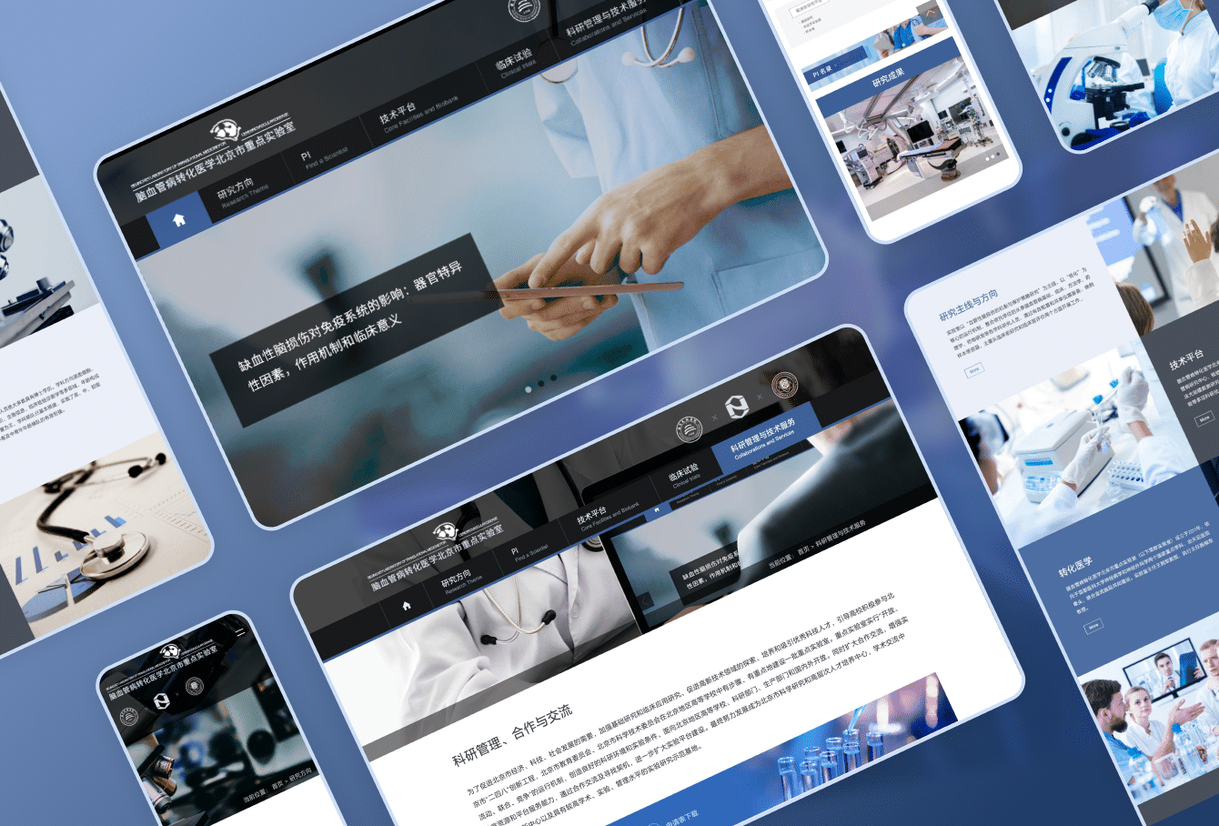 脑血管病转化医学重点实验室网站 - 作品封面